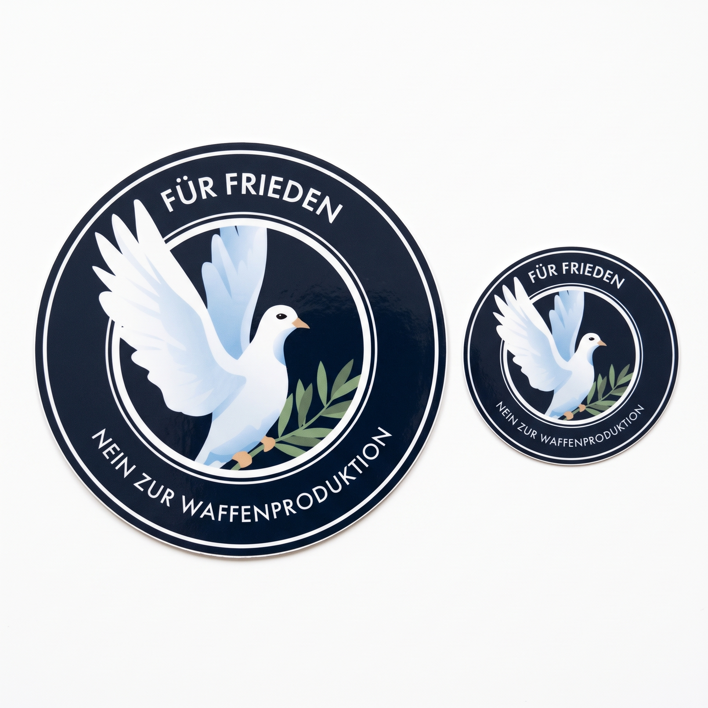 Friedenssticker-Set - 10 Stk.