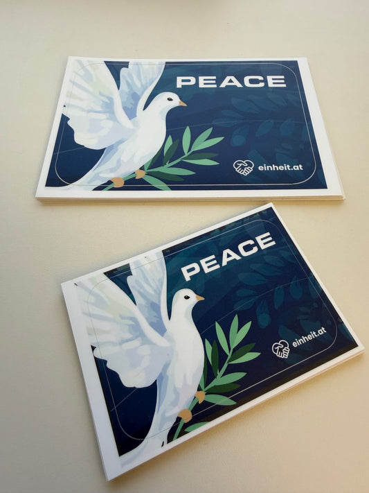 "Peace" Aufkleber groß und klein (20 Stk.)